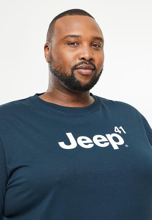 JEEP - Plus jeep 41 logo print tee - navy