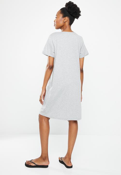 Roxy - Love sun tee dress - grey 