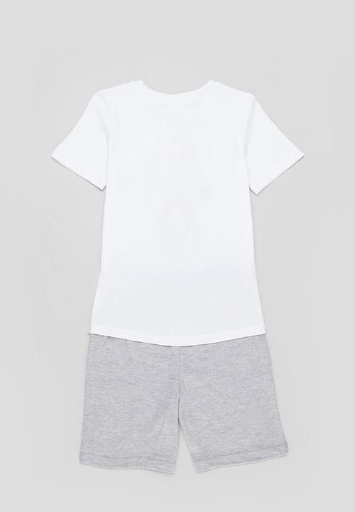 Superbalist - Boys Batman pj set white top - grey pants