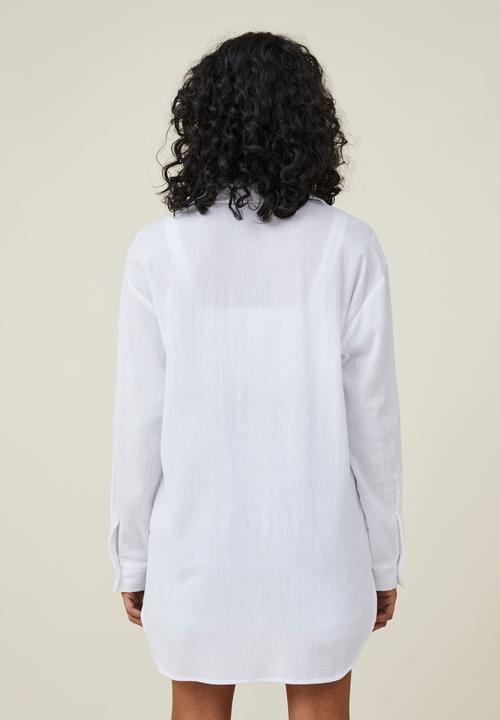Cotton On - Airley oversized summer shirt - white