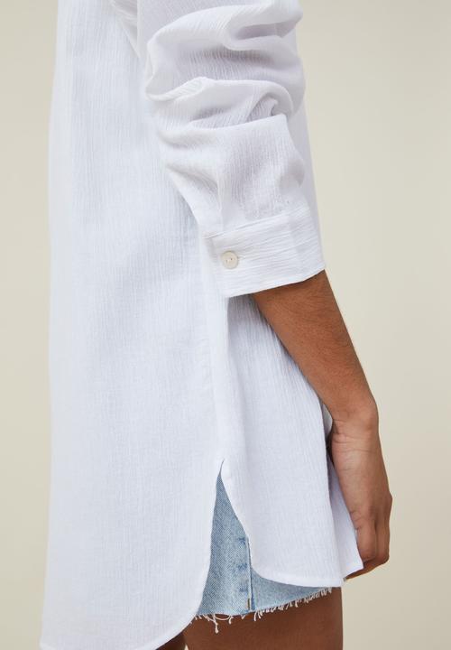 Cotton On - Airley oversized summer shirt - white
