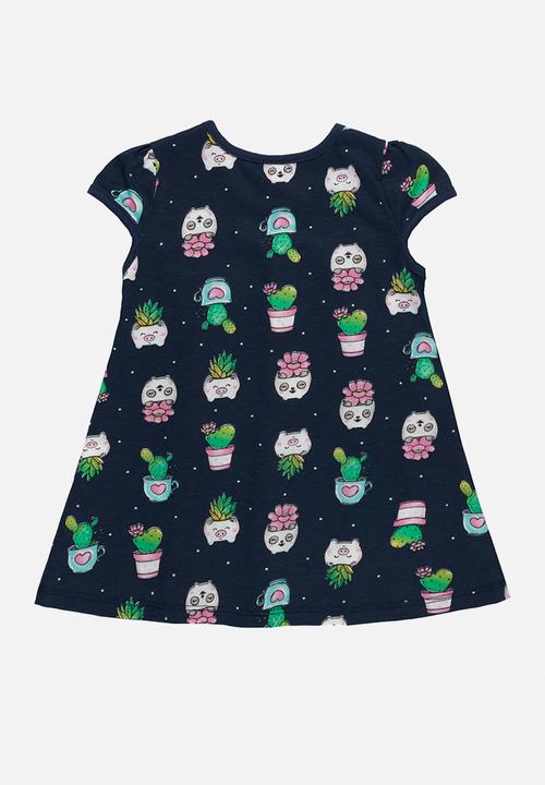 Bee Loop - Single jersey dress - dark blue