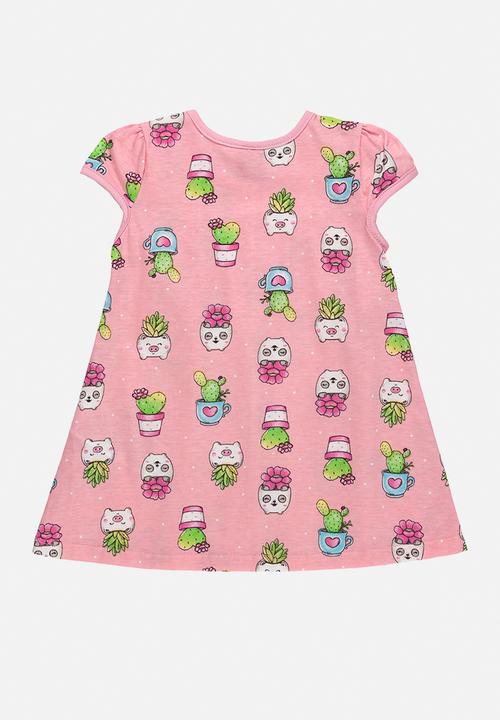 Bee Loop - Single jersey dress - pink