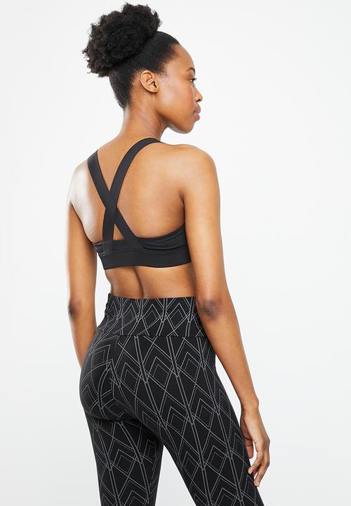 PUMA - Mid impact puma fit bra - puma black/metallic puma
