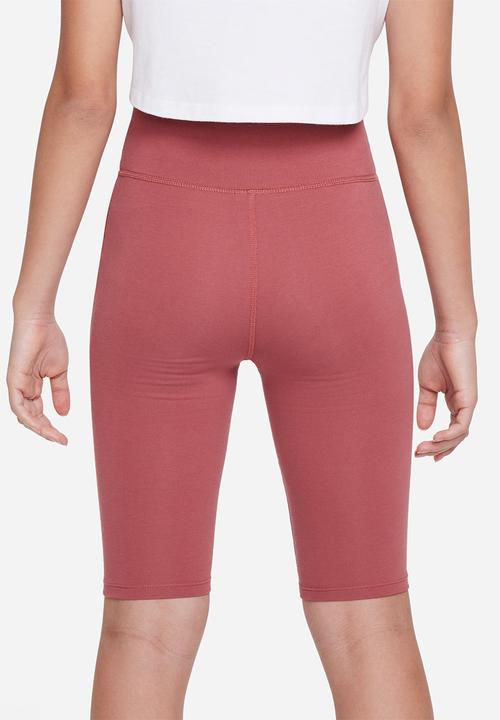 Nike - G nsw bike 9 in short  - canyon rust/white