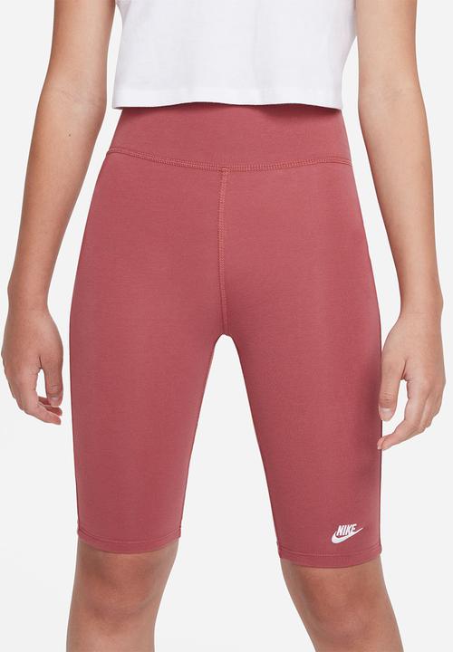 Nike - G nsw bike 9 in short  - canyon rust/white