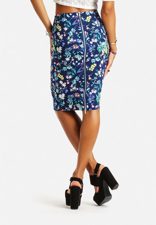 New Look - Elode Floral Pencil Skirt