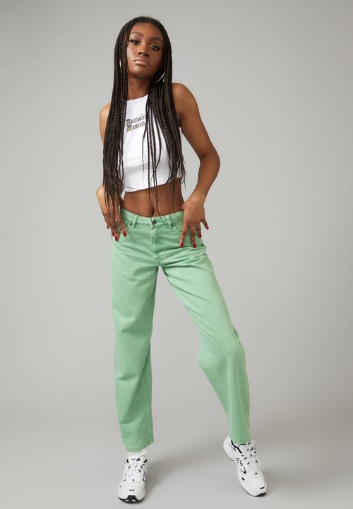 Factorie - Low rise baggy jean - absinthe green