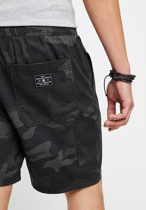 DC - Mechanic short 2 - black camo