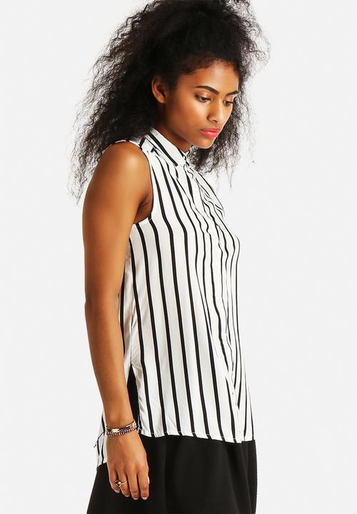 New Look - Clean Stripe Short Sleeve Spun Shirt