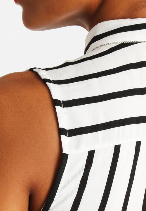 New Look - Clean Stripe Short Sleeve Spun Shirt