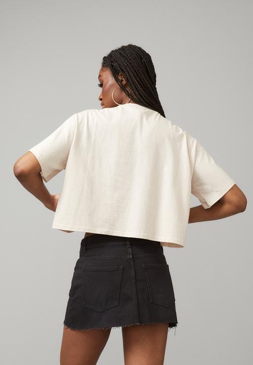Factorie - Boxy graphic tee - vision & light stone