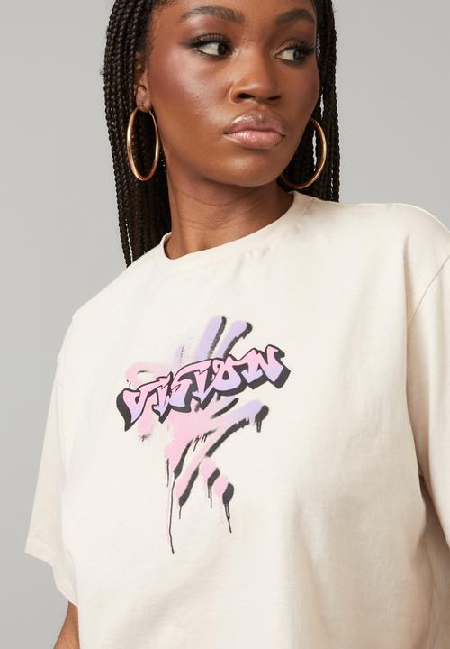 Factorie - Boxy graphic tee - vision & light stone