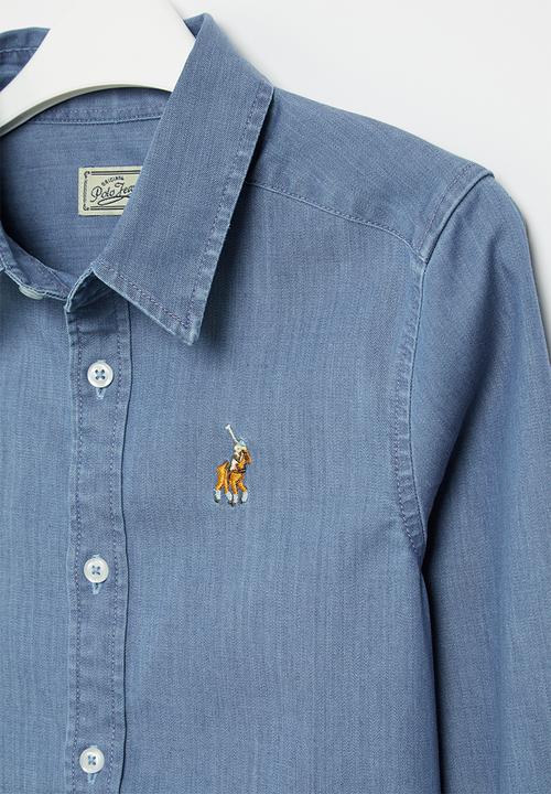 POLO - Boys long sleeve shirt - medium wash