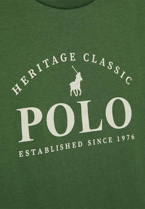 POLO - Boys printed short sleeve tee - green