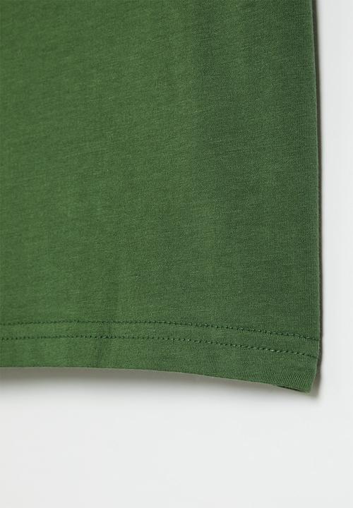 POLO - Boys printed short sleeve tee - green