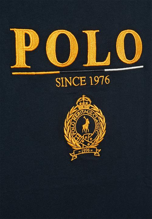 POLO - Boys crested short sleeve tee - navy