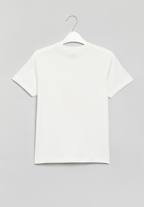 POLO - Boys printed short sleeve tee - off white
