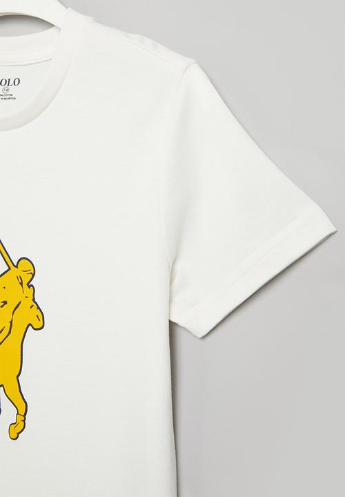 POLO - Boys printed short sleeve tee - off white