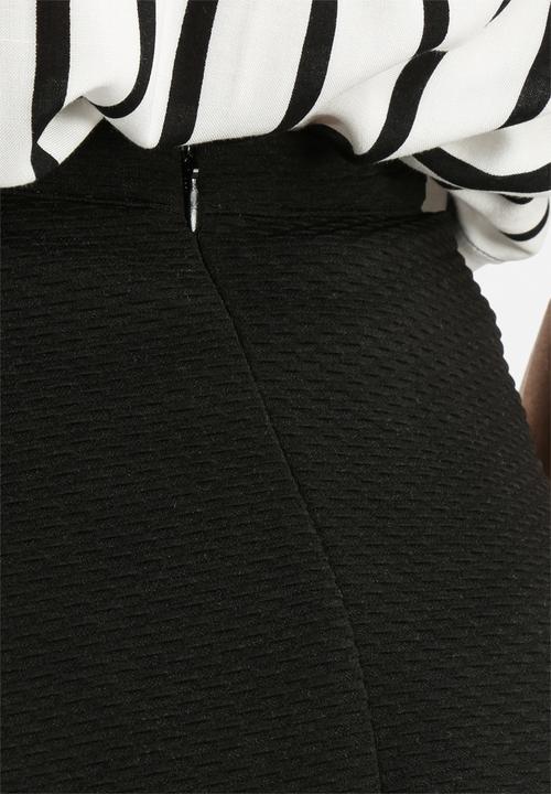 New Look - Texture Waffle Balloon Midi Skirt