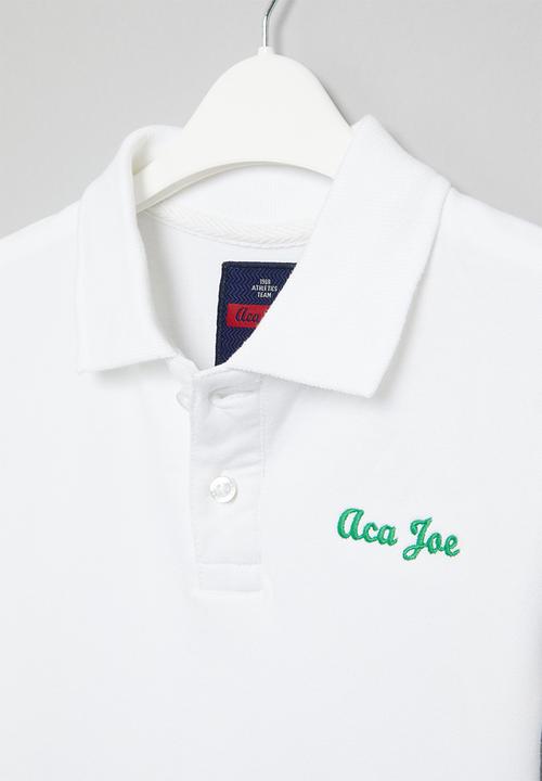 Aca Joe - Boys aca joe logo print golfer - white
