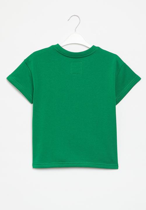 Aca Joe - Girls aca joe printed oversized tee - green