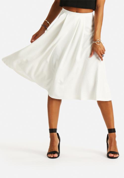 New Look - Texture Waffle Balloon Midi Skirt