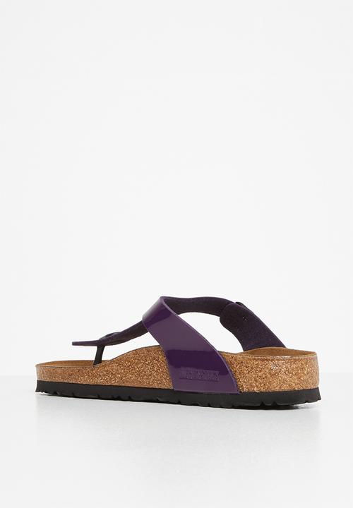 Birkenstock - Gizeh birko-flor patent regular - plum purple