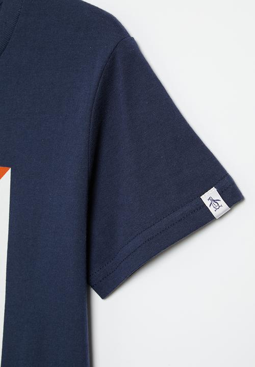 Original Penguin - Square block short sleeve tee - dark sapphire