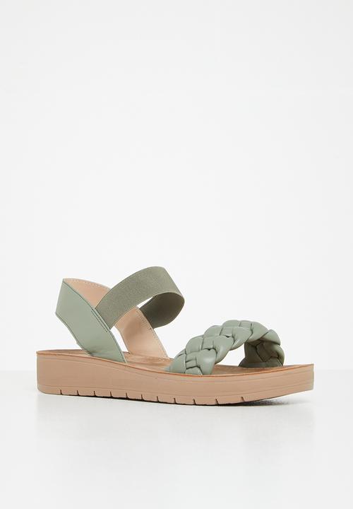 Madison® - Carly slingback woven sandal - olive