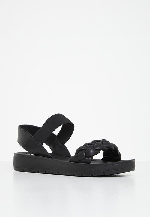 Madison® - Carly slingback woven sandal - black