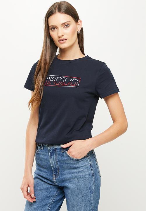POLO - Haiden short sleeve embroidery logo tee - navy
