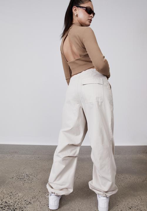 Factorie - Baggy drawtie pant - light stone