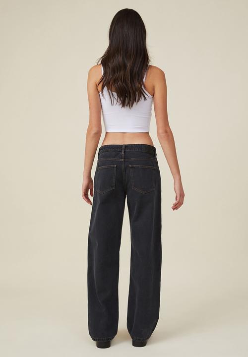 Cotton On - Low rise straight jean - black ink