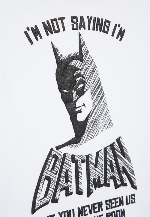 Superbalist - Younger boys batman t-shirt - white