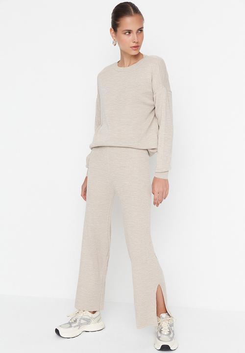 Trendyol - Relaxed fit two piece set - beige