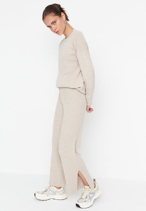 Trendyol - Relaxed fit two piece set - beige