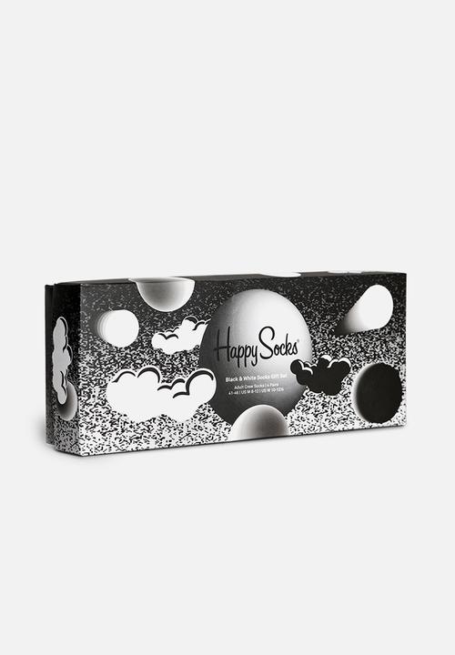 Happy Socks - 4 Pack socks gift set - black & white
