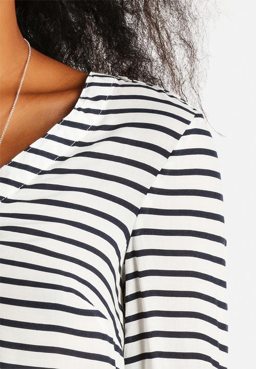 New Look - Macy Stripe Grandad Shirt