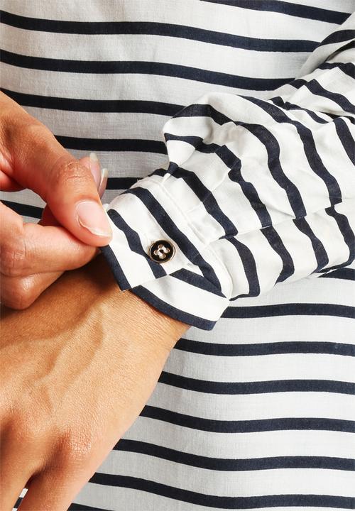 New Look - Macy Stripe Grandad Shirt