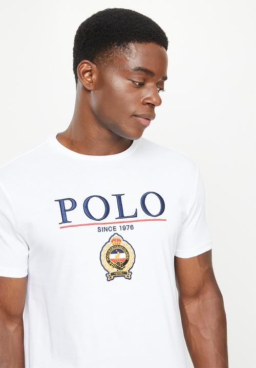 POLO - Men equestrian tee - white
