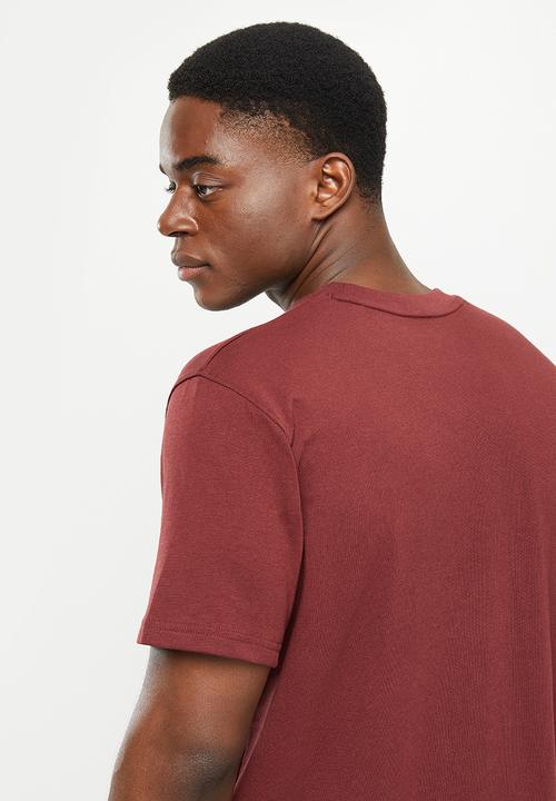 Under Armour - UA logo emb heavyweight short sleeve T-shirt - chestnut red
