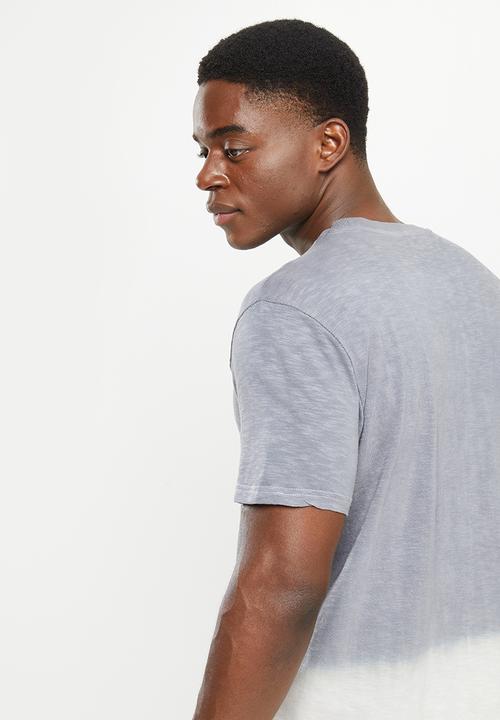 POLO - Men pjc lunga dipdye short sleeve tee - grey