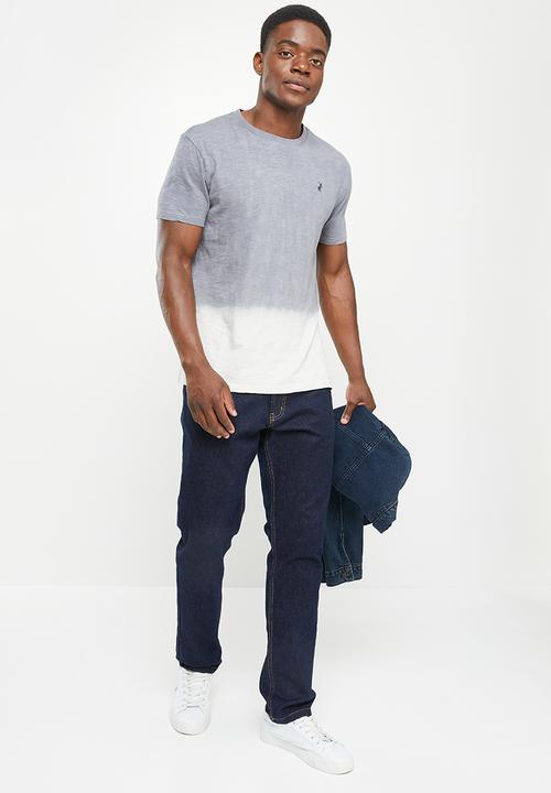 POLO - Men pjc lunga dipdye short sleeve tee - grey