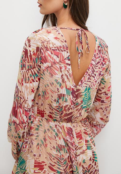 MILLA - V-neck maxi dress - abstract multi