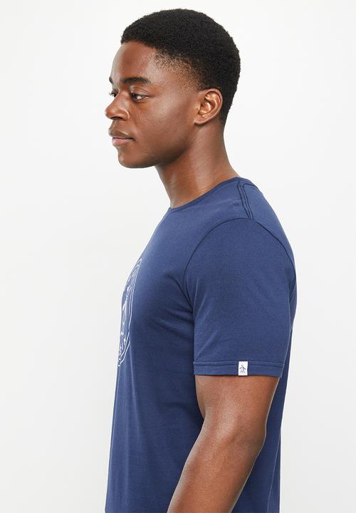 Original Penguin - Logo stamp short sleeve tee - dark sapphire