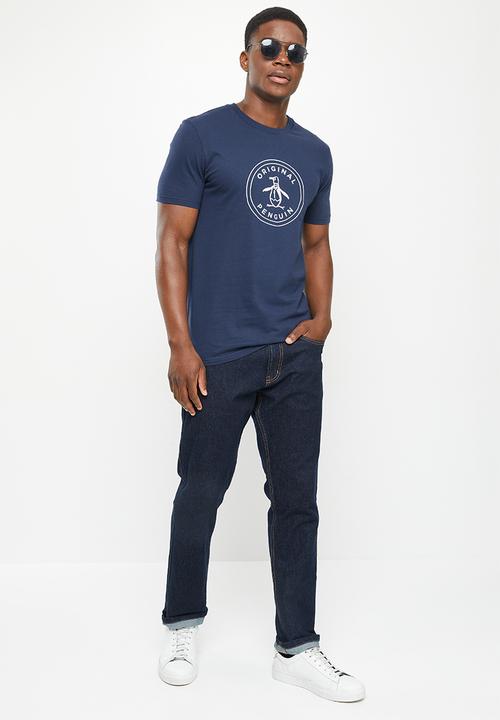 Original Penguin - Logo stamp short sleeve tee - dark sapphire