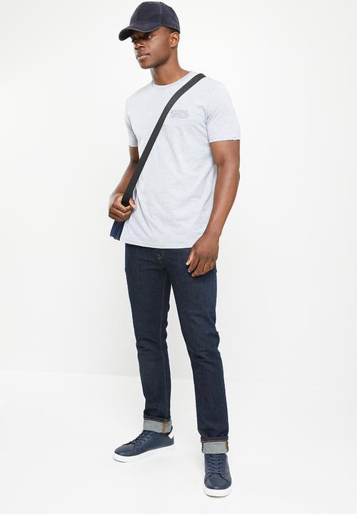 Original Penguin - Penguin letters short sleeve tee - rain heather