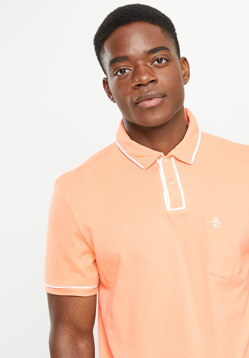 Original Penguin - Earl short sleeve polo - canteloupe