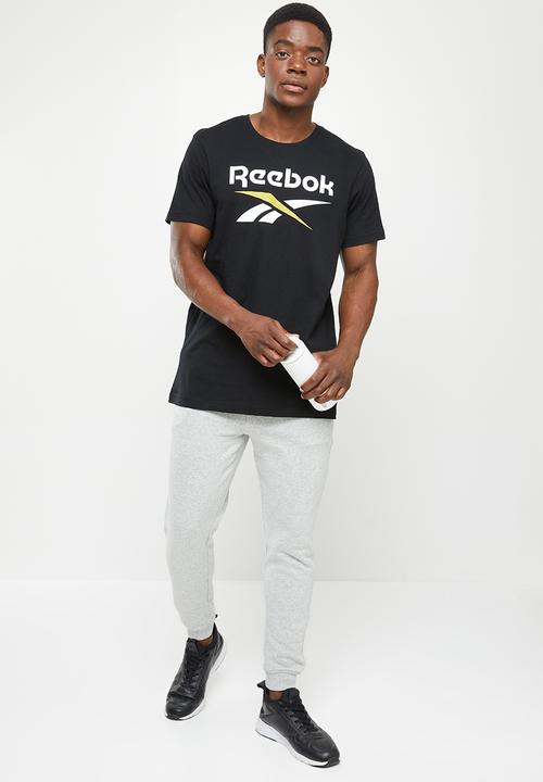 Reebok - Gs reebok stacked tee 2 - black